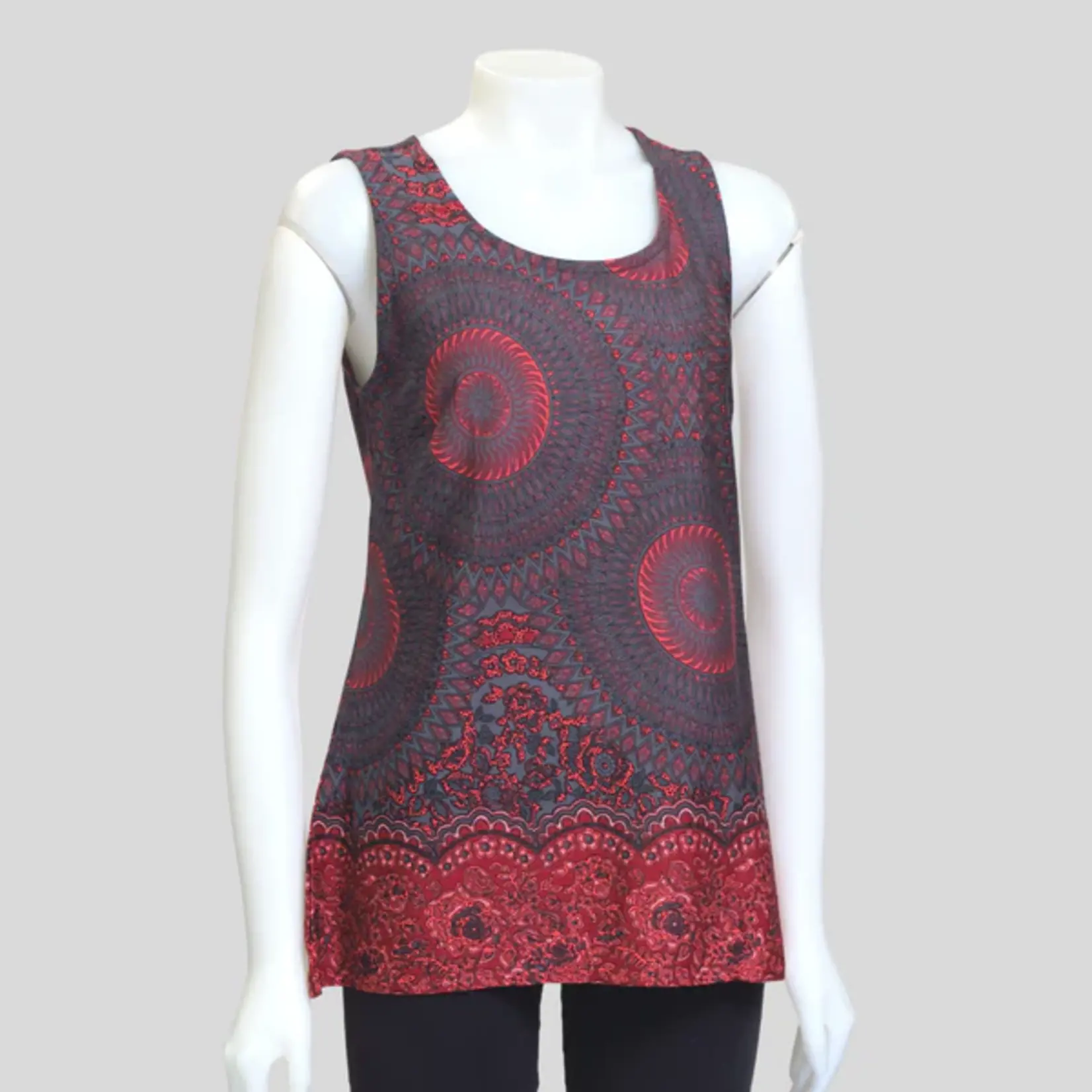 LEOPARDS AND ROSES Lace Sinker Sleeveless T23007