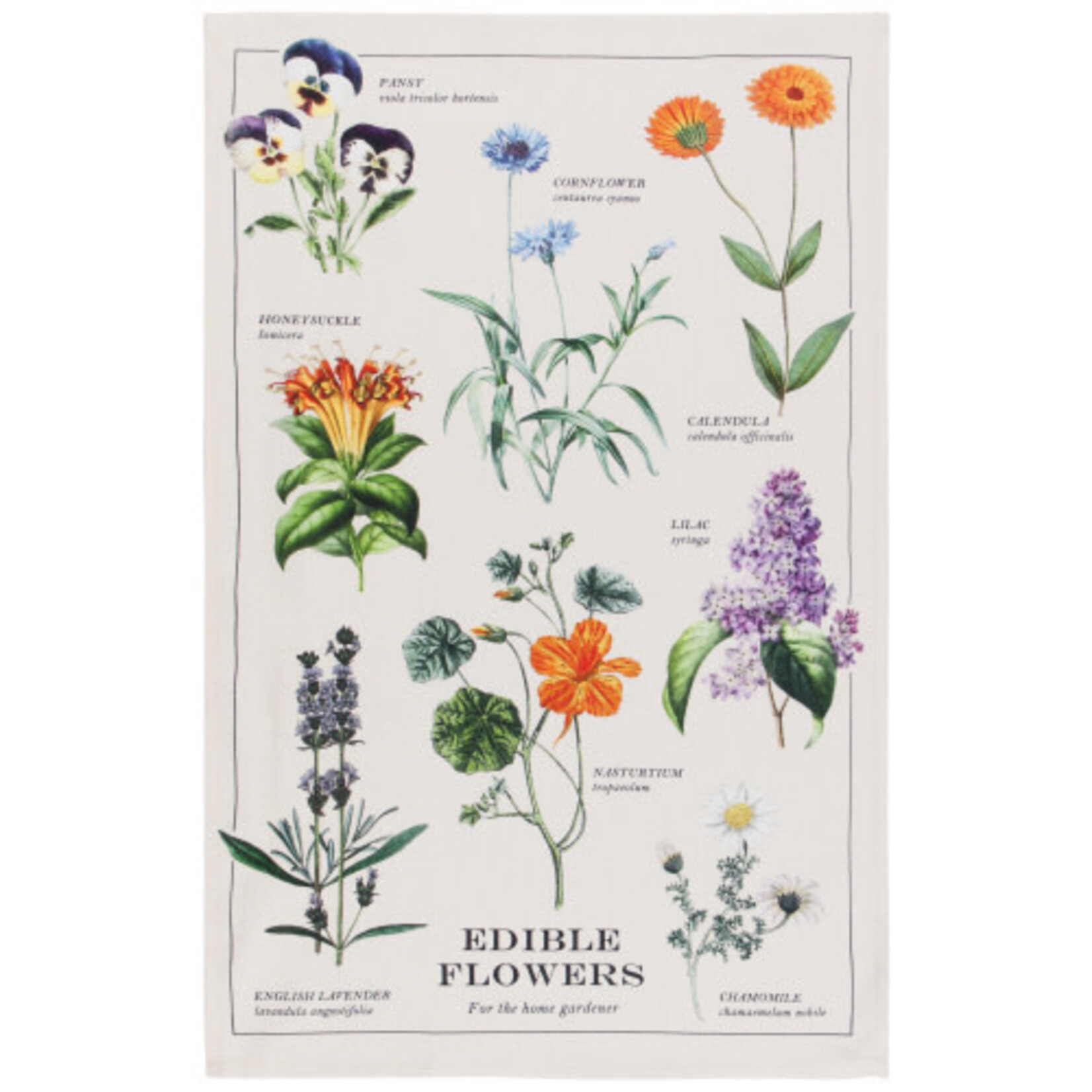 Danica Tea Towel Edible Flowers