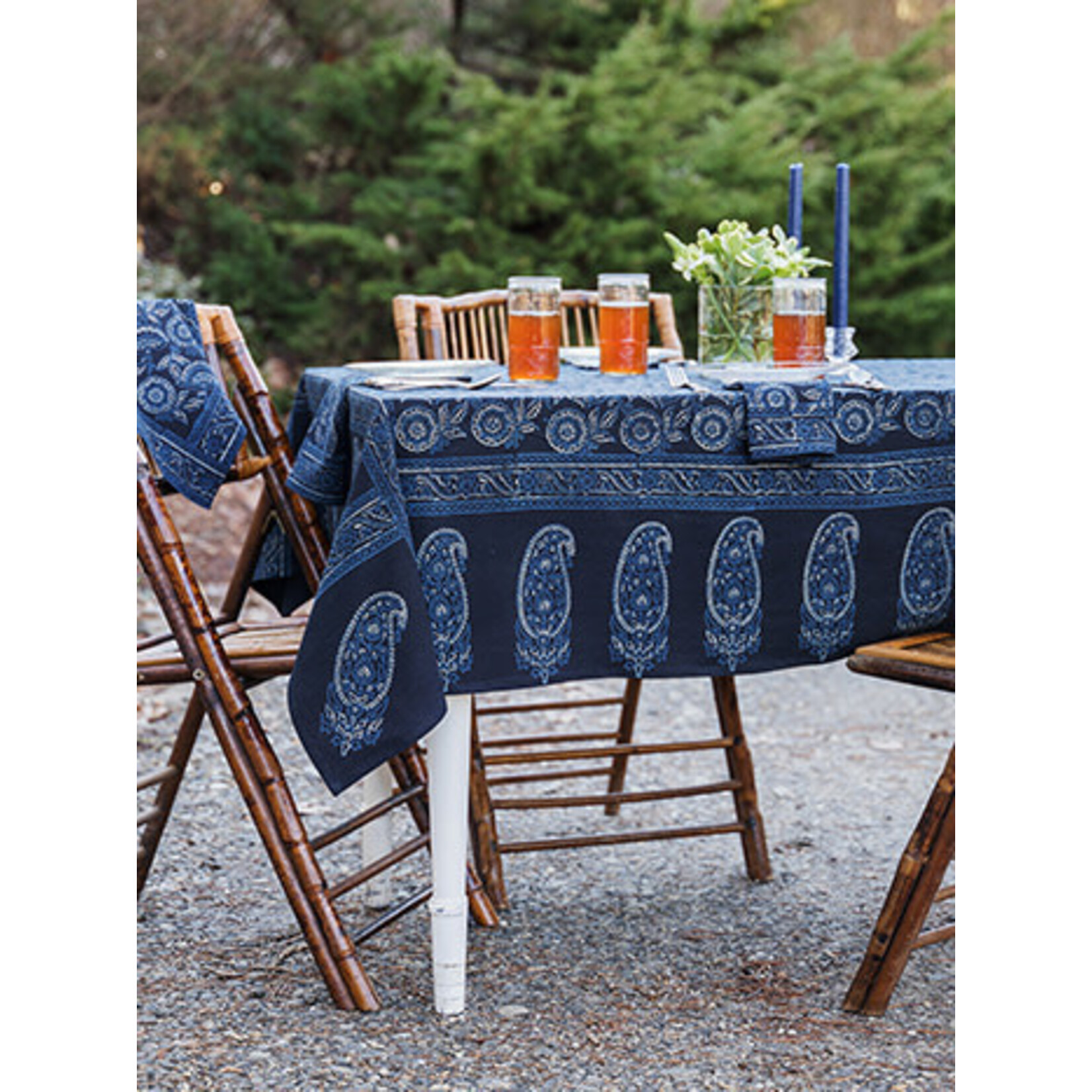 April Cornell Fable Midnight Tablecloth 52x53