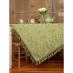April Cornell Garden Jacquard Olive Tablecloth - 54x54