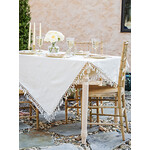 April Cornell Peony Jacquard Ivory Tablecloth 60x90