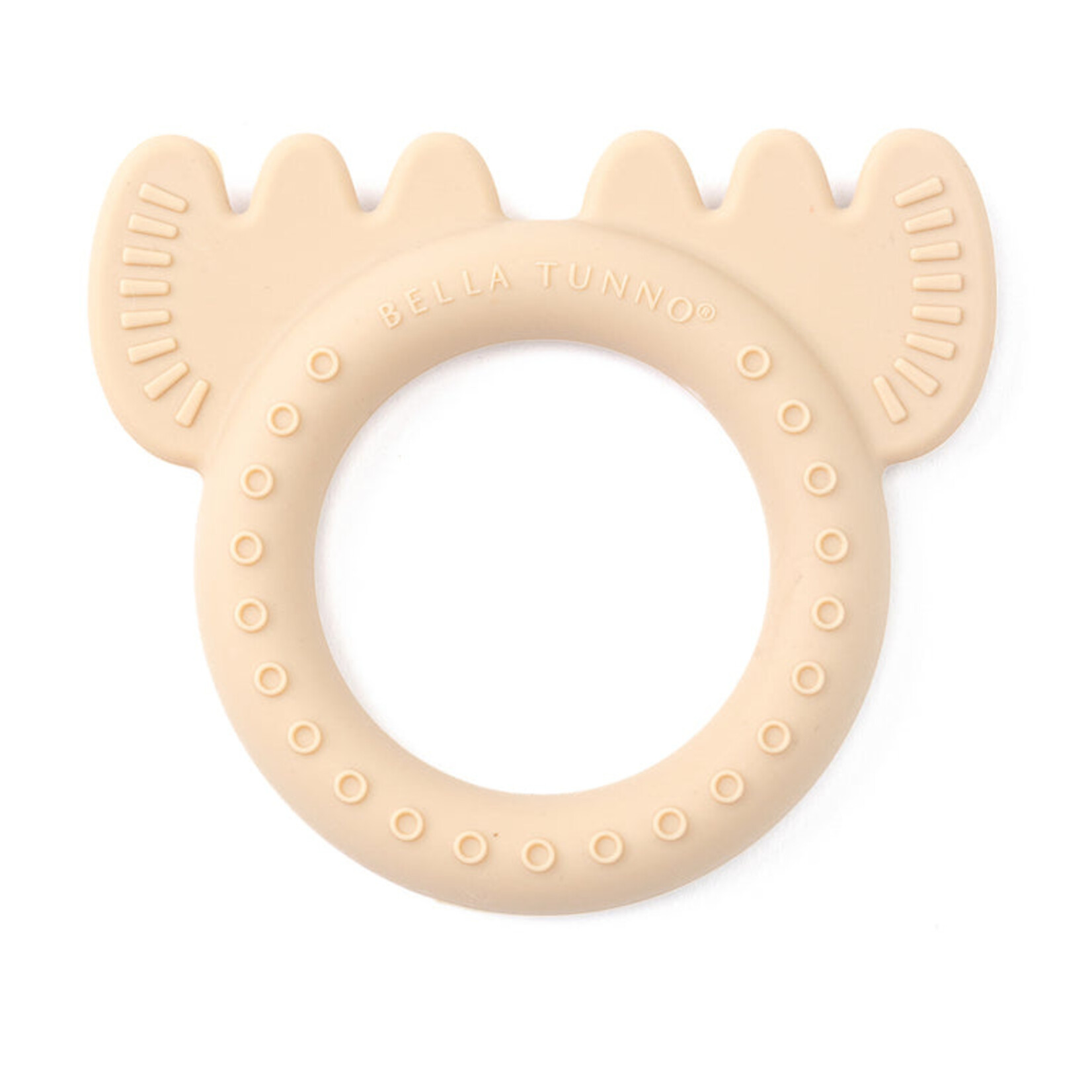 Bella Tunno Moose Rattle Teether oatmeal