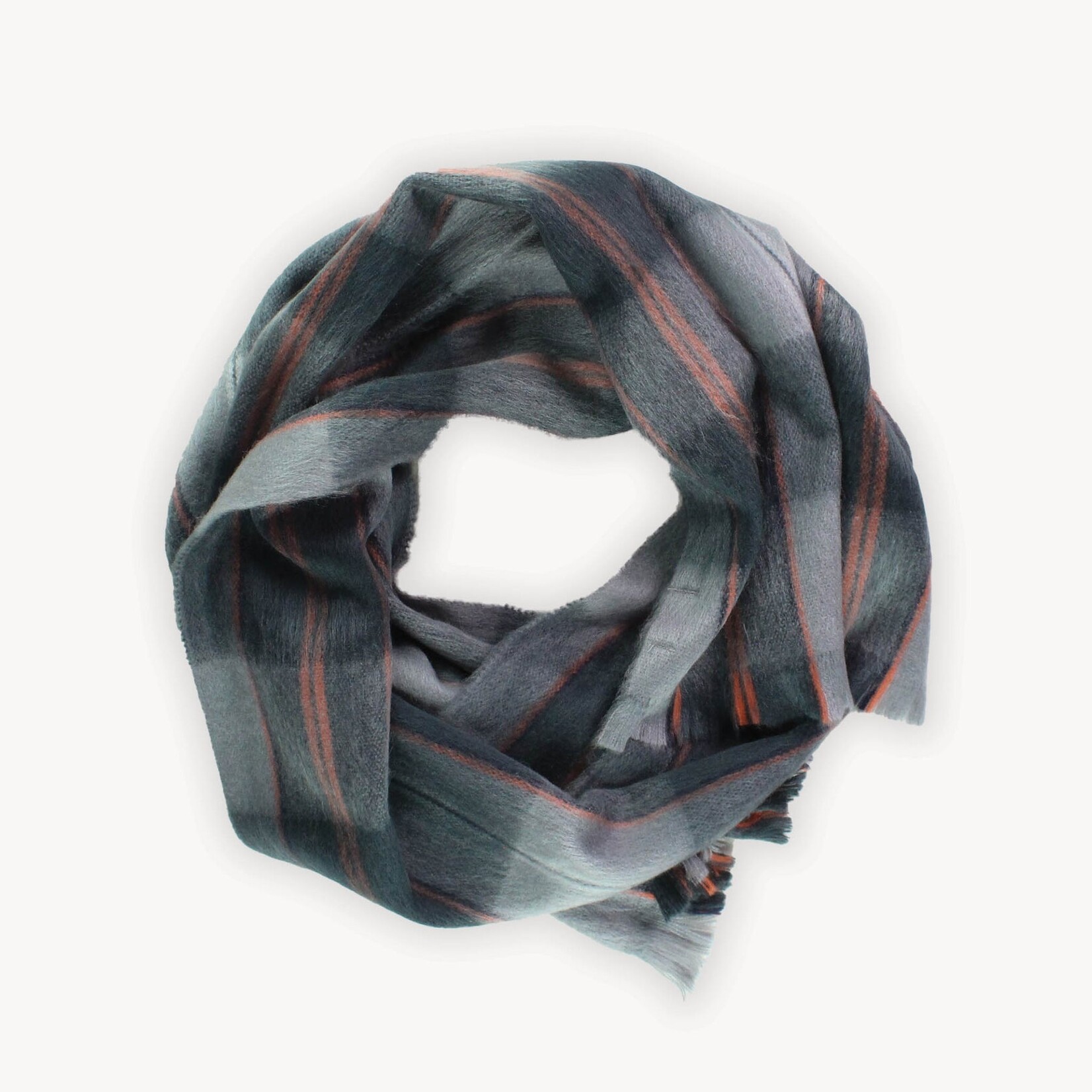 Pokoloko Seamless Scarf - Retro Grey Plaid