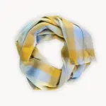 Pokoloko Seamless Scarf - Gold/Blue Check