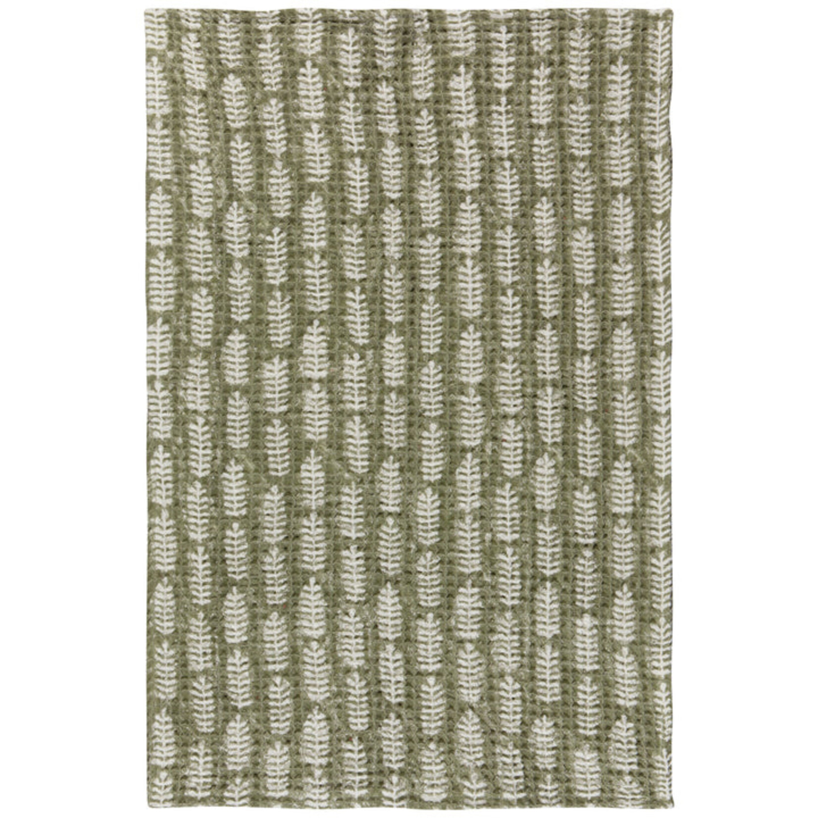 Danica Block Print Tea Towel Fern