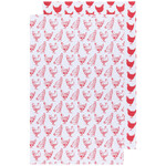Danica Flour Sack Tea  Towel Print Red