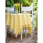 April Cornell Garden Jacquard Tablecloth 54x54 yellow