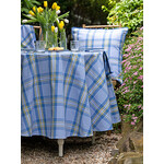 April Cornell Provence Plaid Tablecloth  Round 70