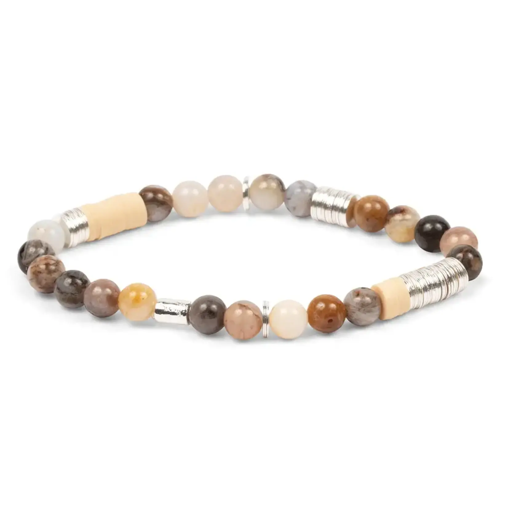 Scout Curated Wears Intermix Stone Stcking Bracelet