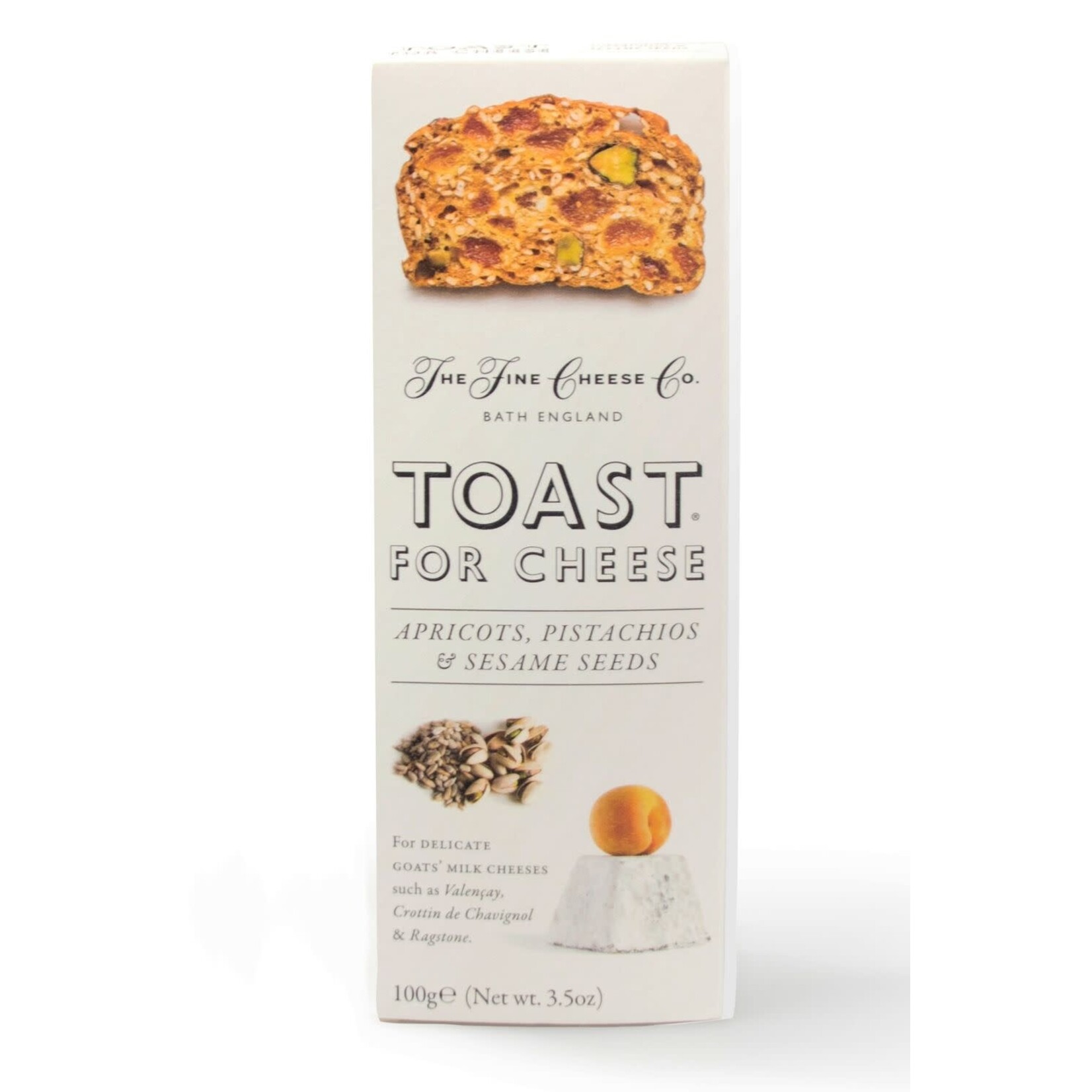 Fine Cheese Co. Apricot and Pistachio toast for Cheese