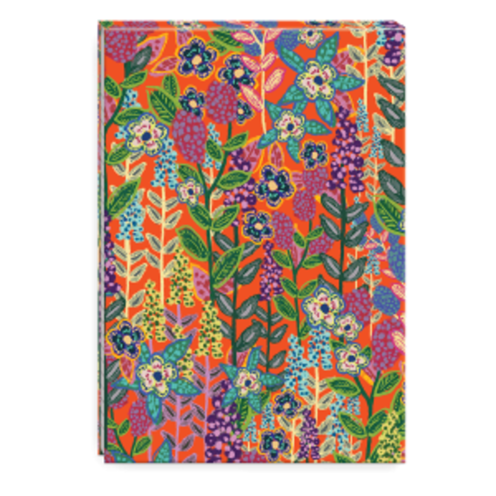 molly & Rex Orange Floral Flip Notepad