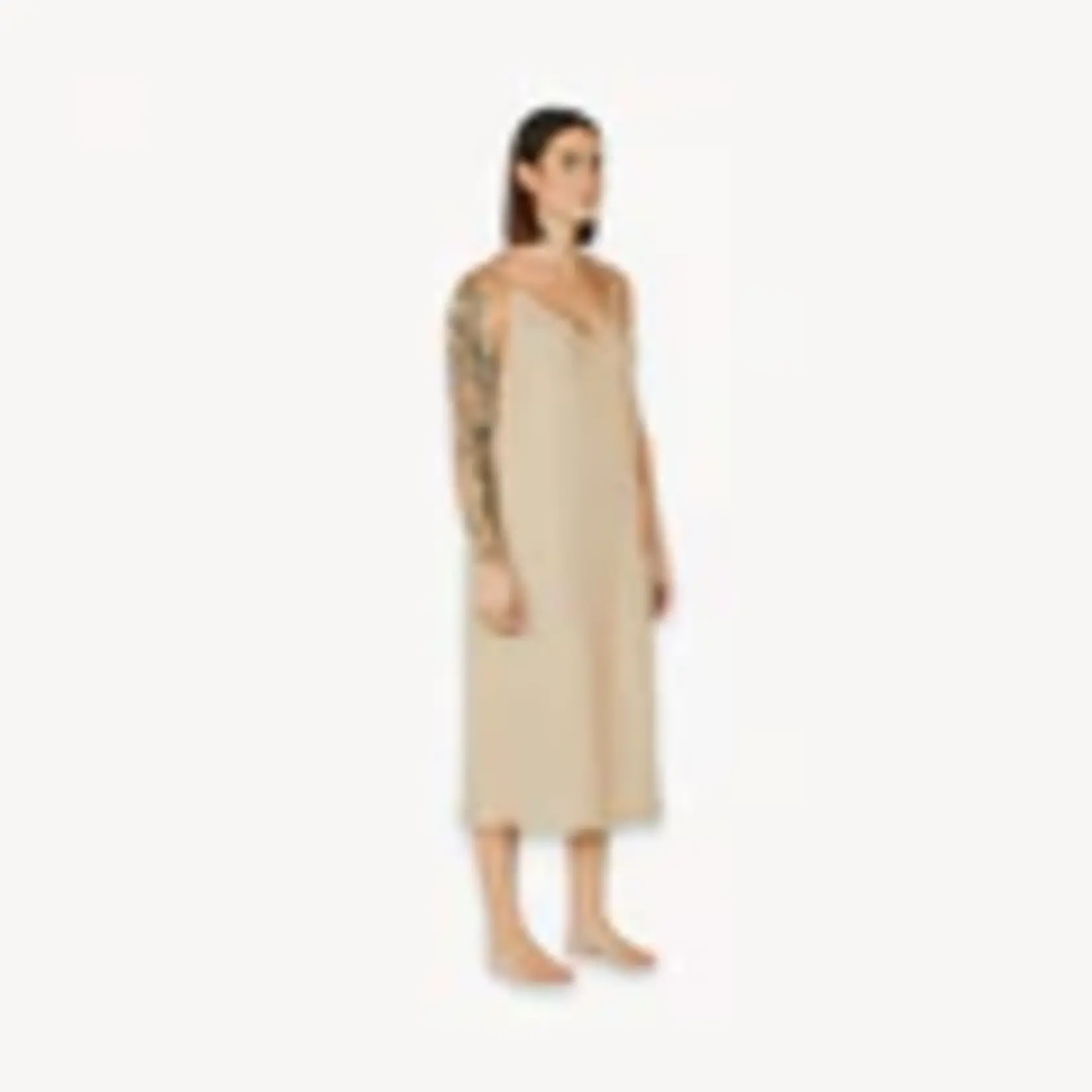 Pokoloko Strappy Dress-Beige