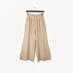 Pokoloko Crinkle Palazzo Pants - One-Sized - Beige