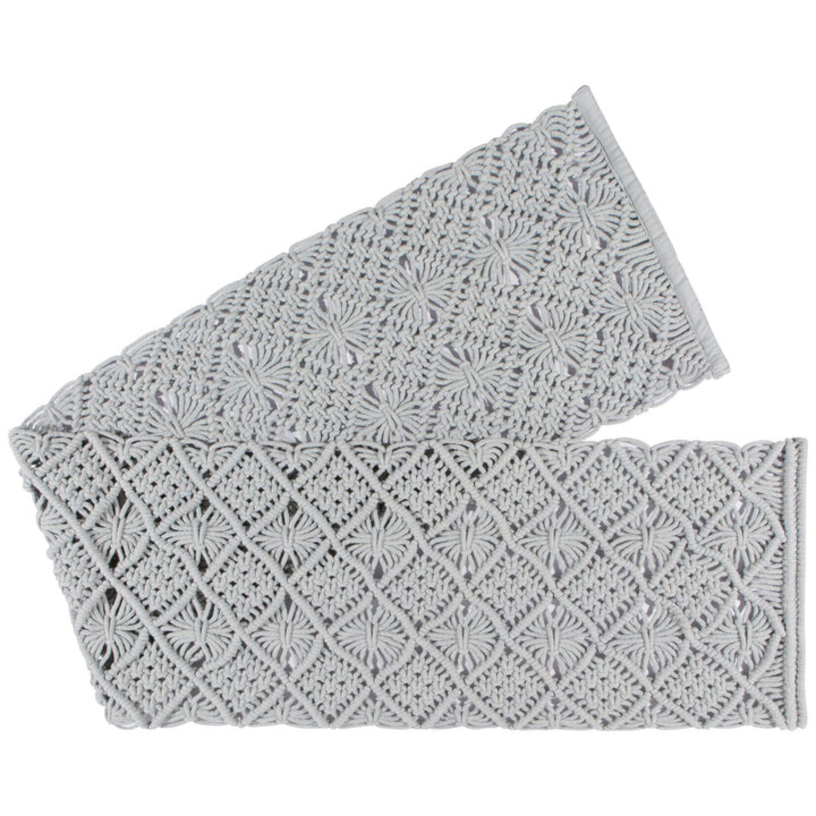 Danica Grey Table Runner Macrame