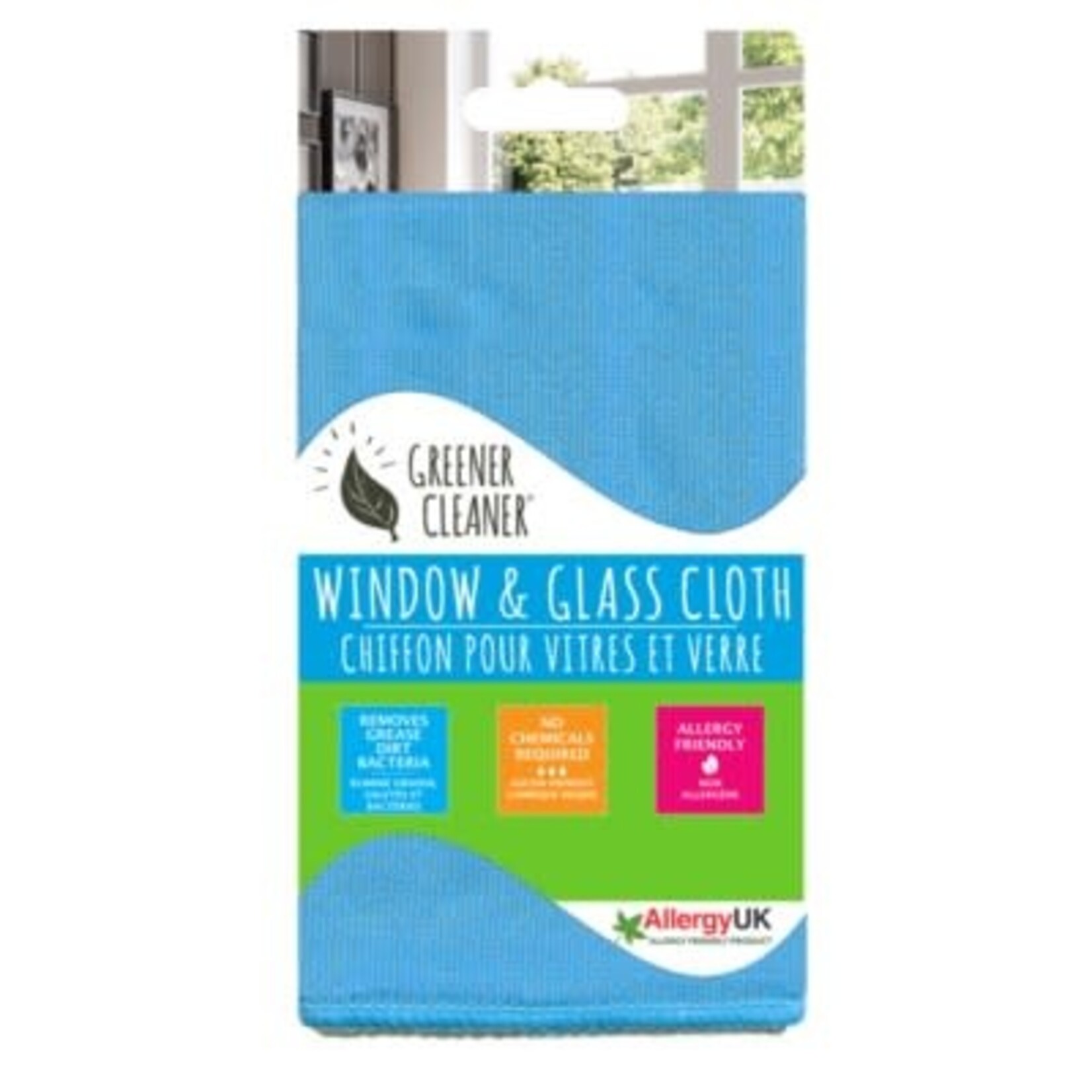 Greener Cleaner Window/Glass Cloth Blue