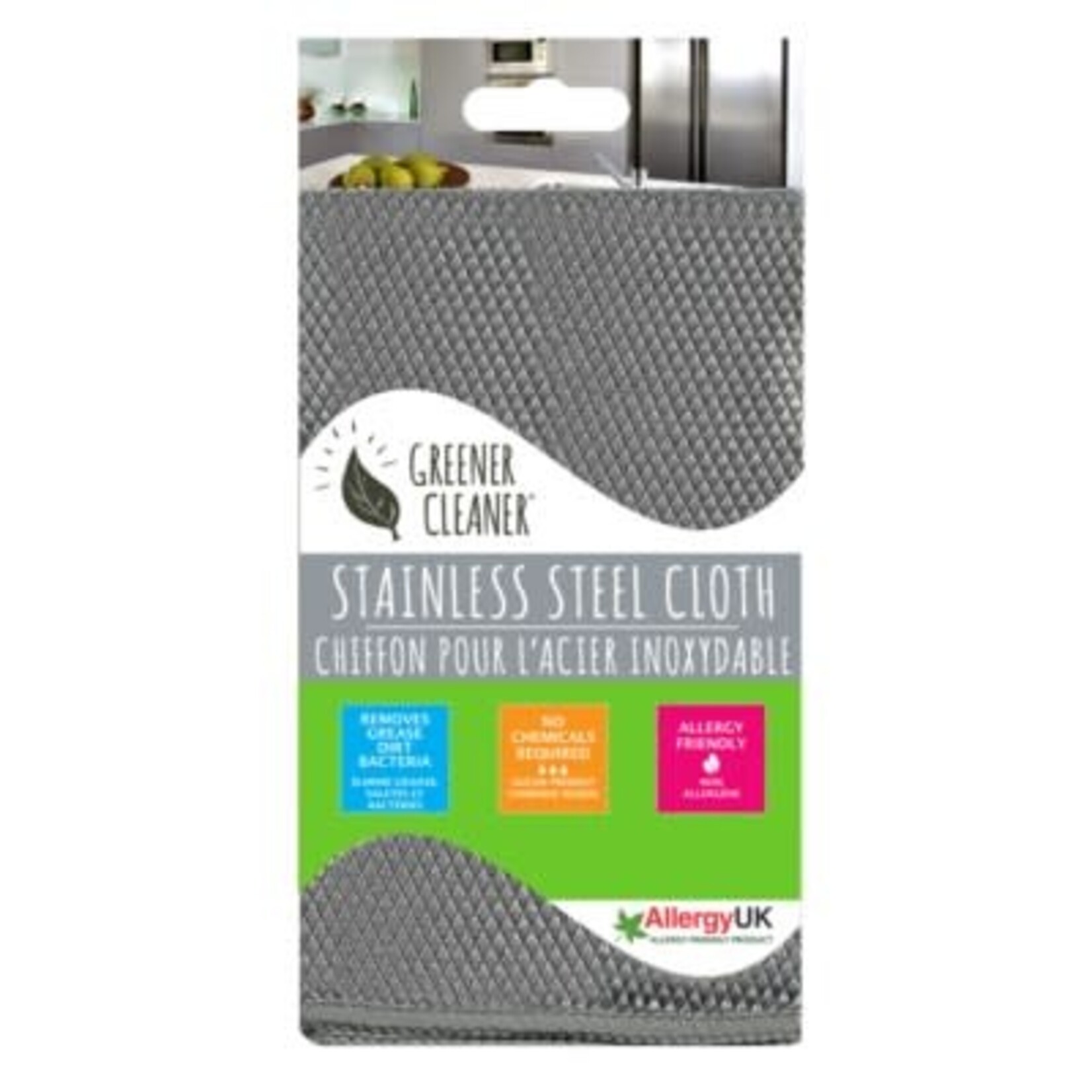 Greener Cleaner Stainless Steel Cloth Silver