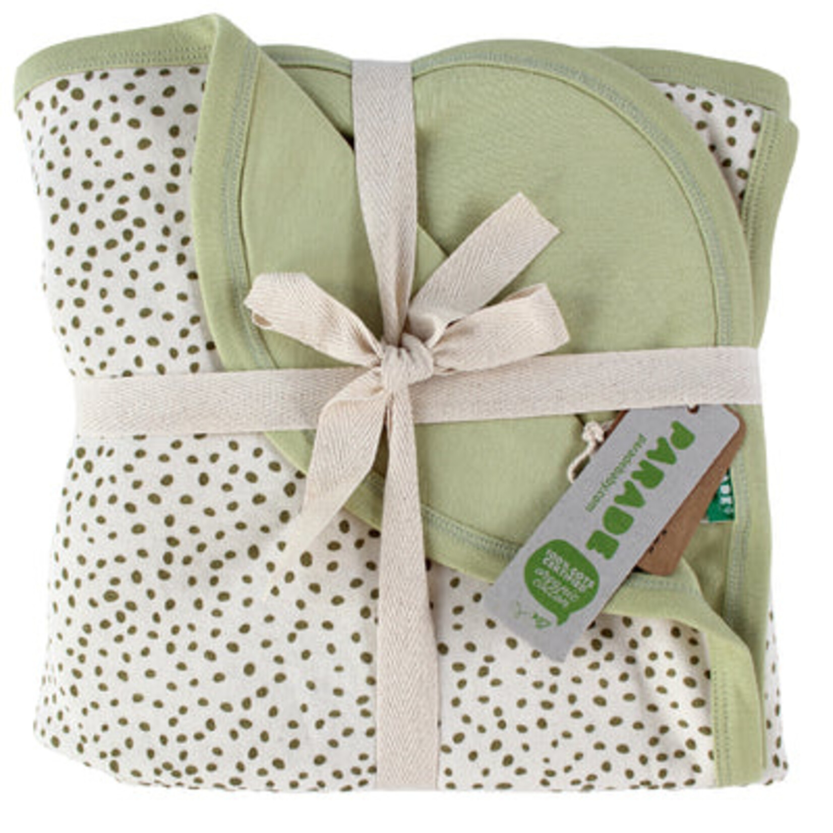 Parade Organics Olive Pebble Organic Keepsake Blanket