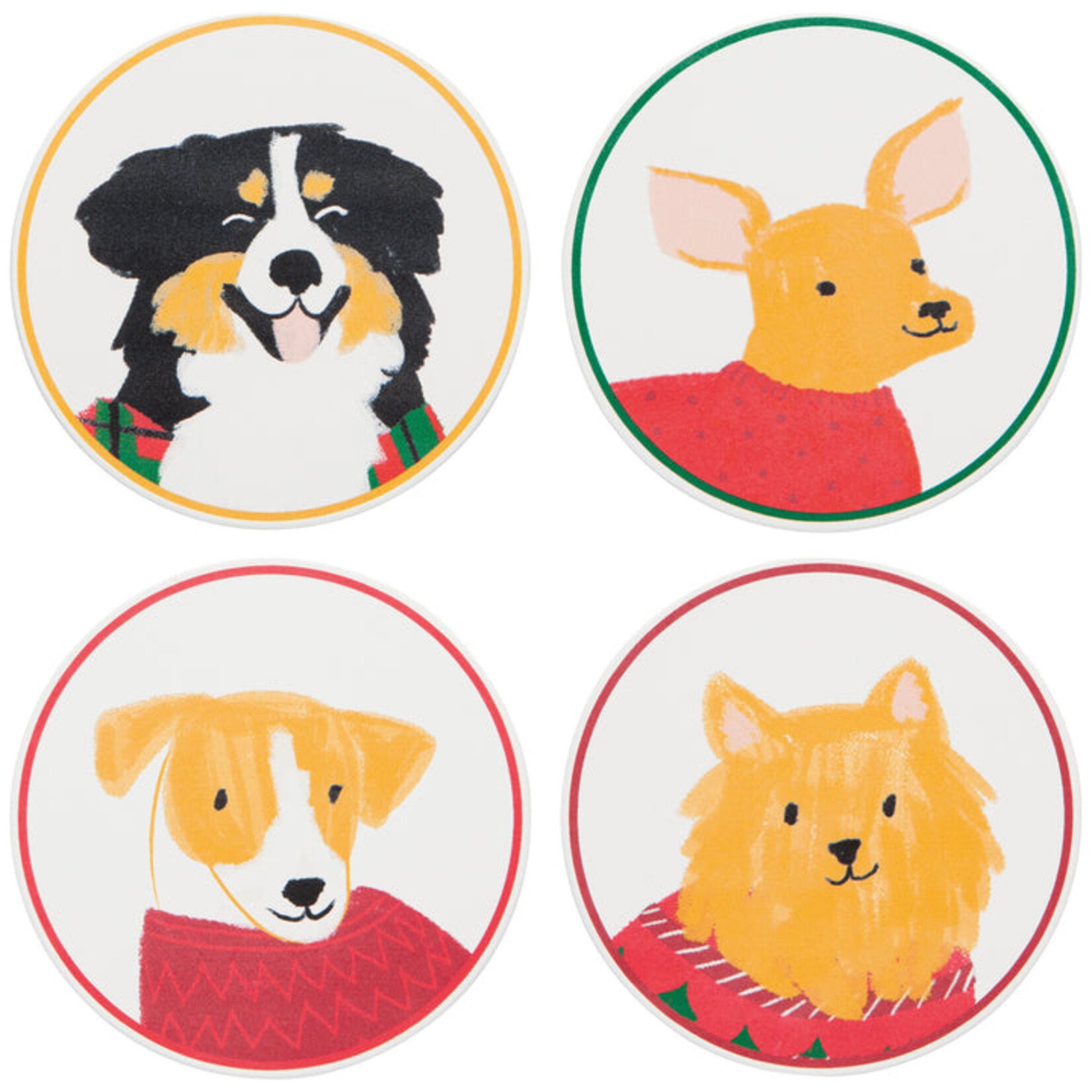 Danica Holiday Hounds Coasters