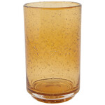 Heirloom Bubbled Amber 17oz Glass