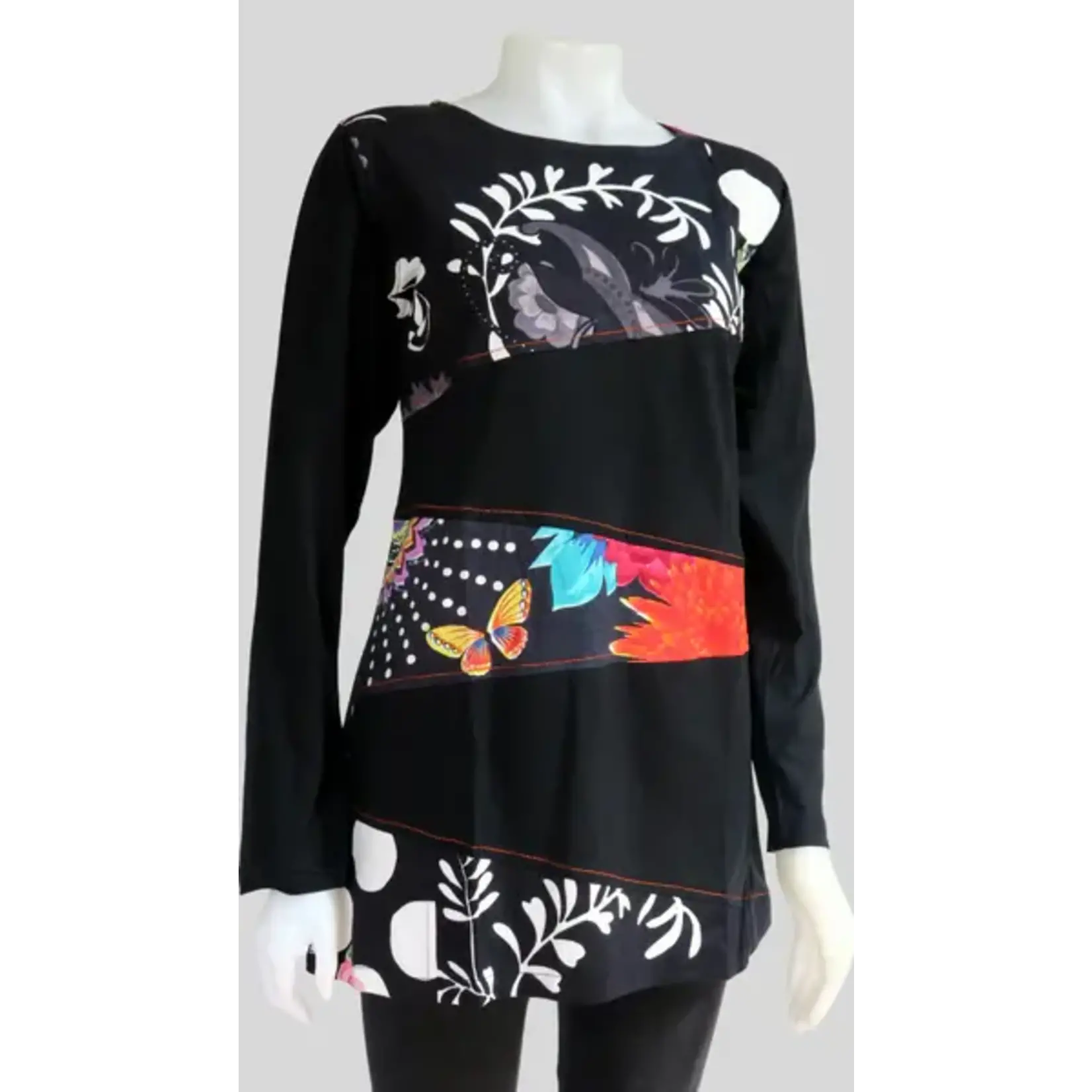 LEOPARDS AND ROSES Top 22845