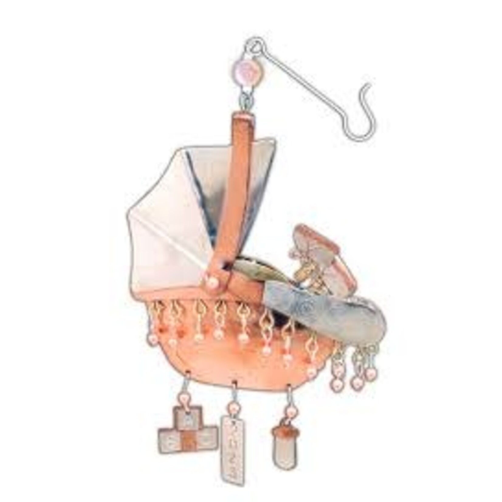 Pilgrim Imports Baby Carrier Girl ornament