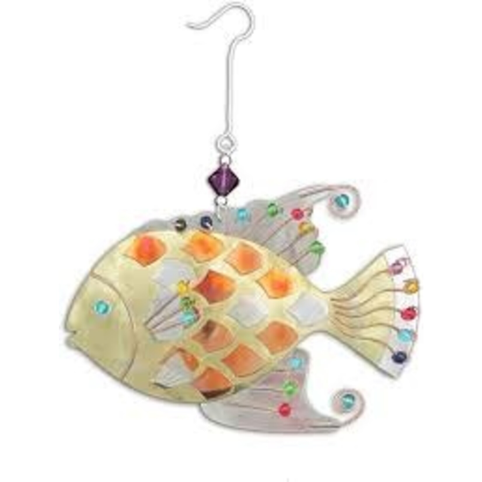 Pilgrim Imports Rainbow fish II ornament