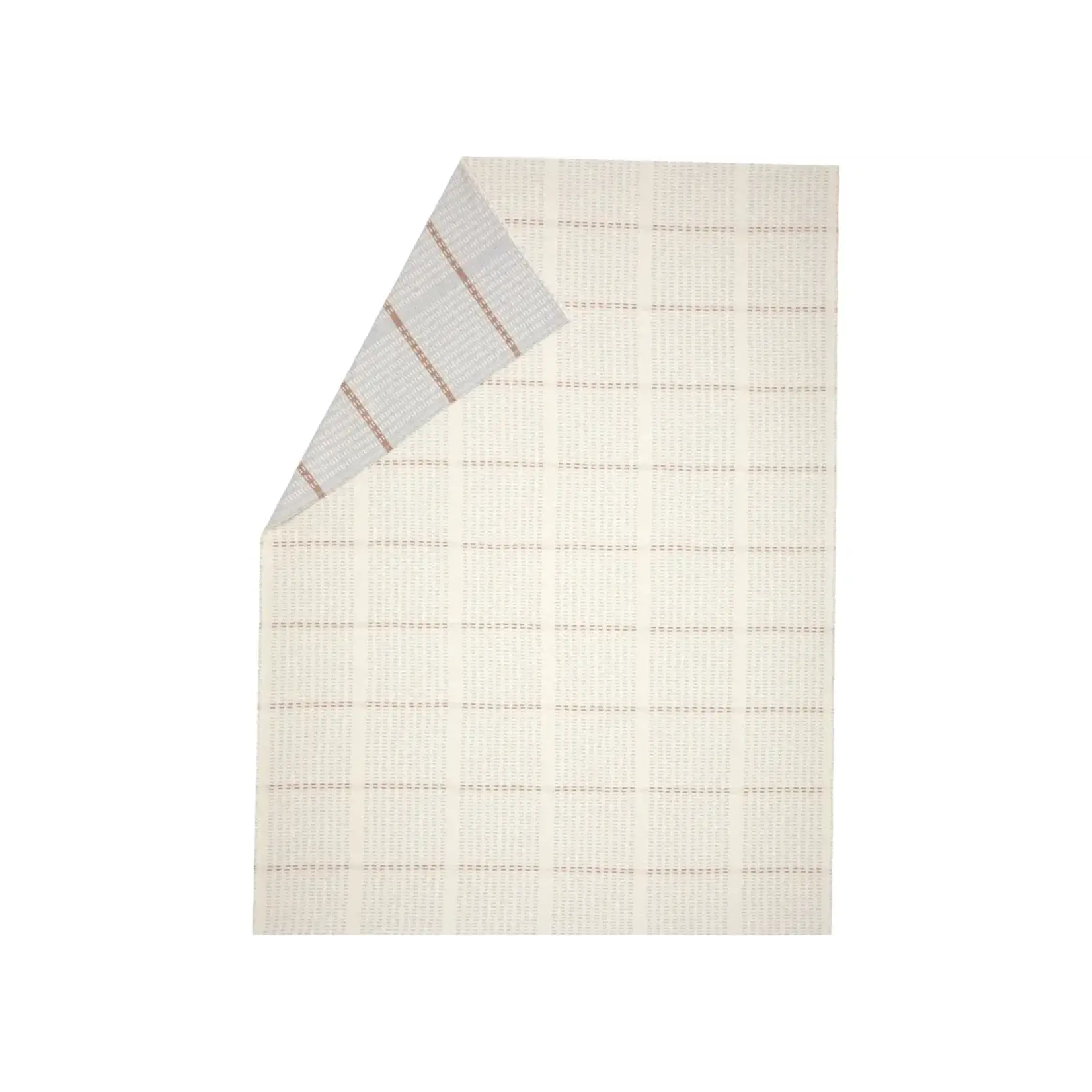 David Fussennegger Luca Flannel Throw mini lines squares grey