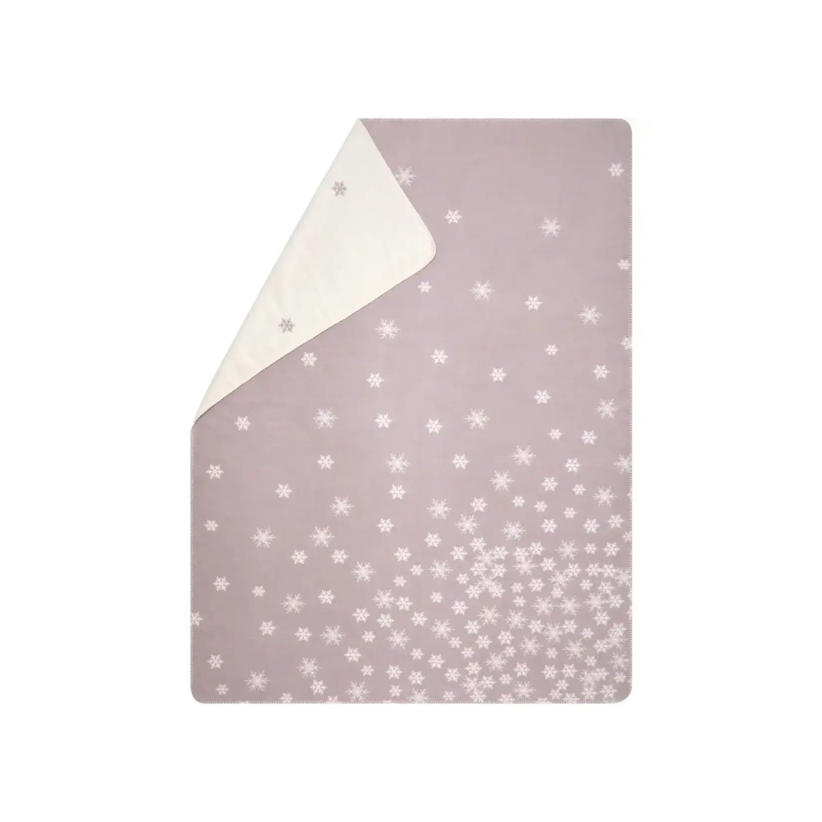 David Fussennegger Savona Velour Throw  snowflakes