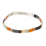 Scout Curated Wears Miyuki Bracelet Earth/Sky/Silver