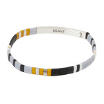 Scout Curated Wears Miyuki Bracelet Gray/blk/silver