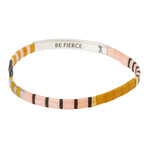 Scout Curated Wears Miyuki Bracelet Pink/Mustard/Silver
