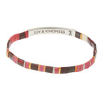Scout Curated Wears Miyuki Bracelet Mulberry/Silver