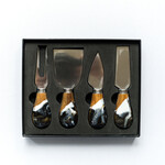 Lynn & Liana Designs Onyx Resin Coated Cheese Knives