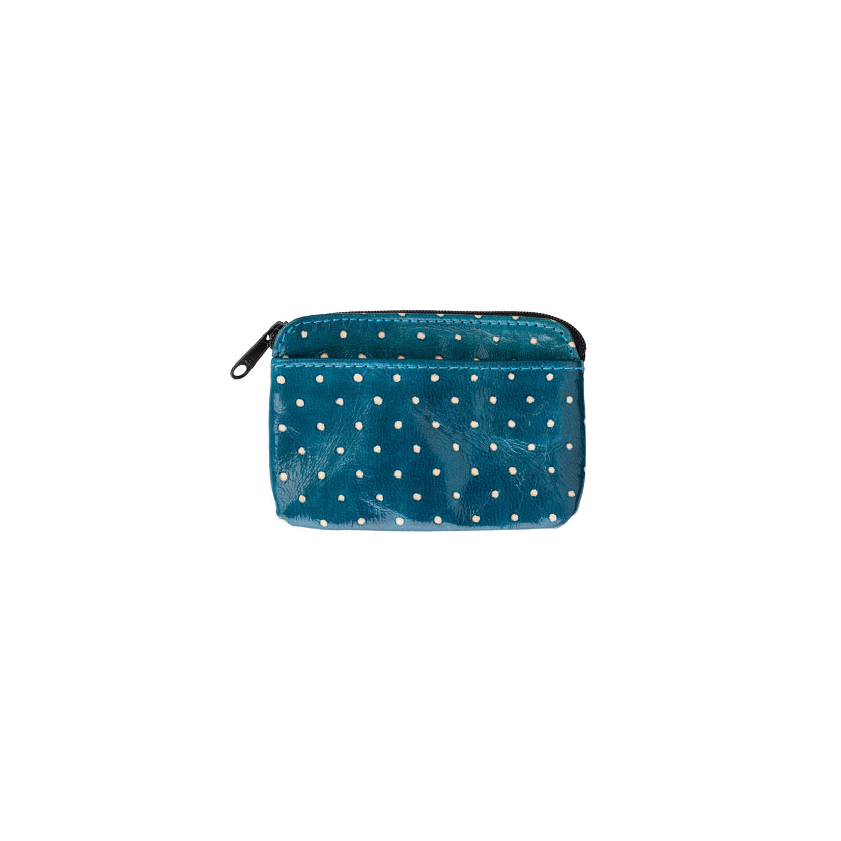 Tranquillo Leather Purse  Dotta Blue