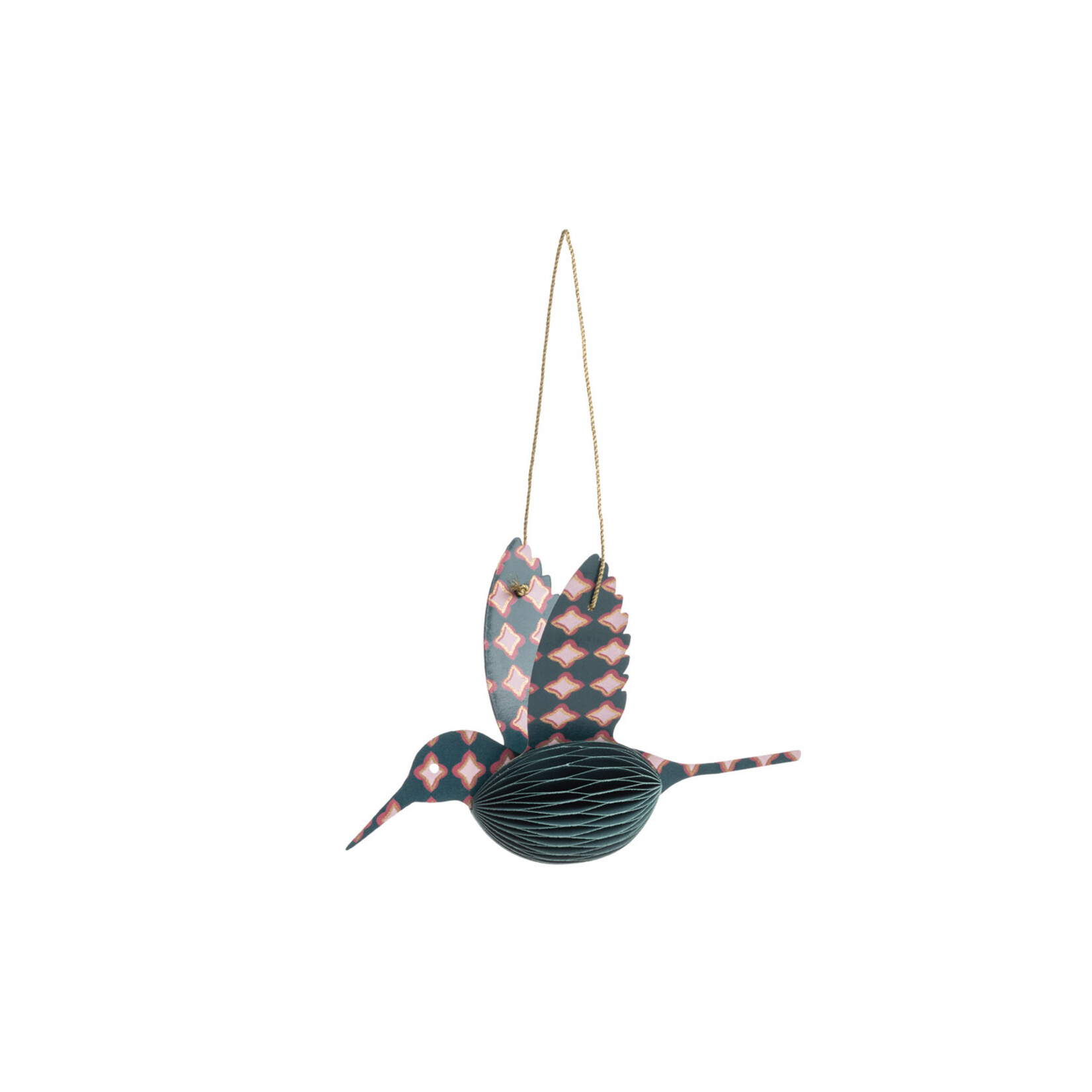 Tranquillo Petrol Hummingbird Pendant
