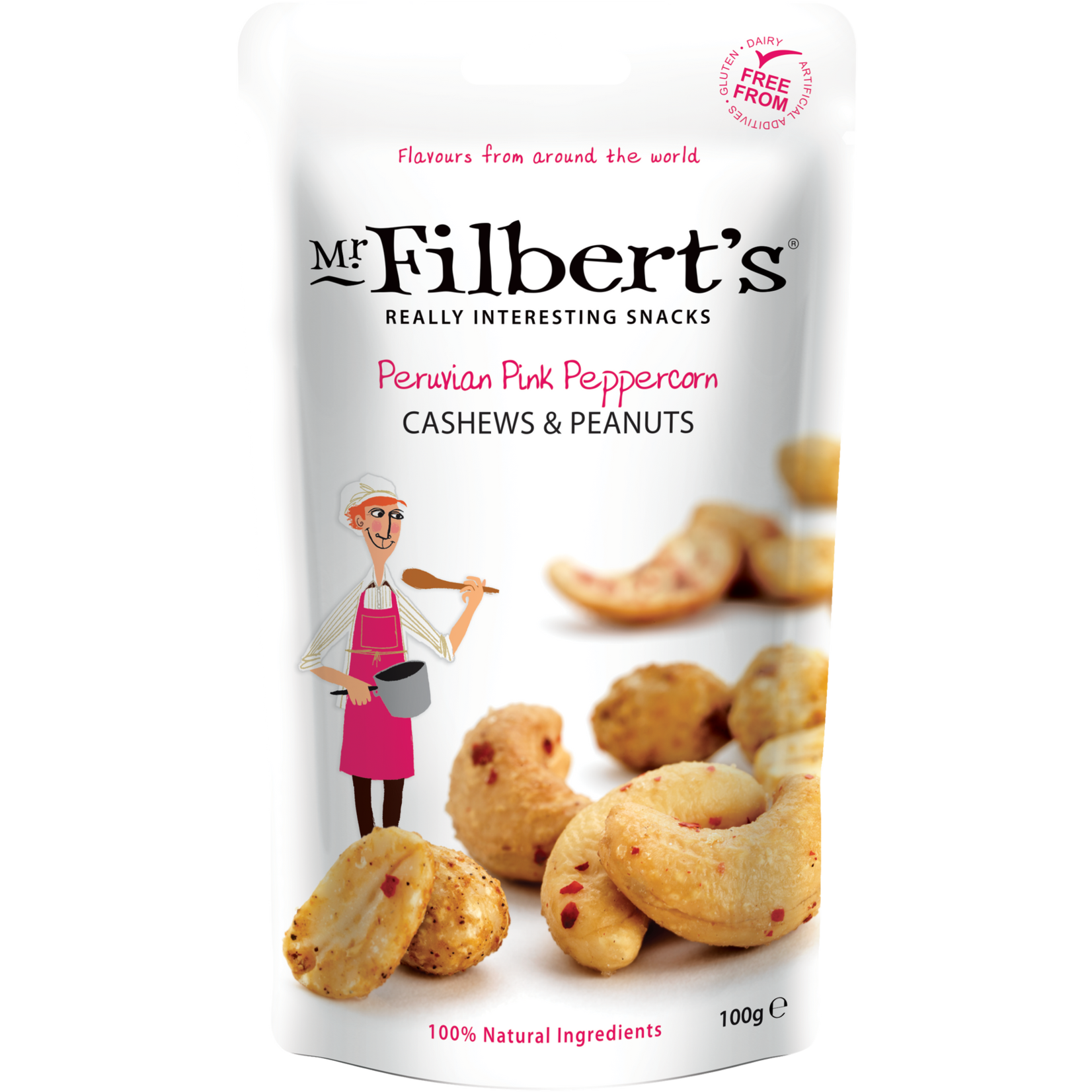 Mr. Filbert's Peruvian Pink Peppercorn Cashews and Peanuts