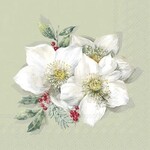 IHR Christmas Rose Lunch Napkin
