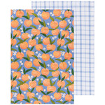 Danica Peaches Print Dishtowel 2