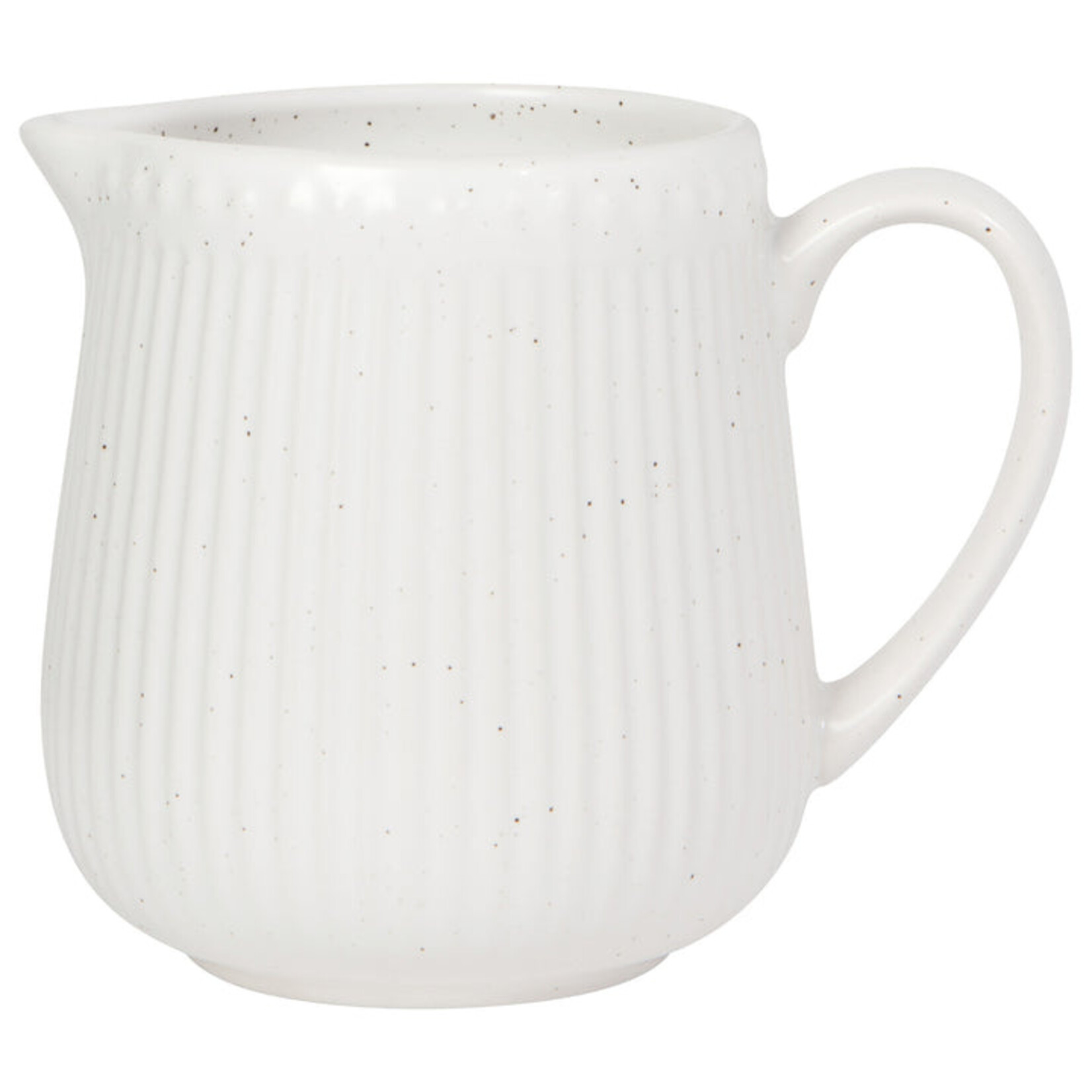 Danica White Speckled Creamer