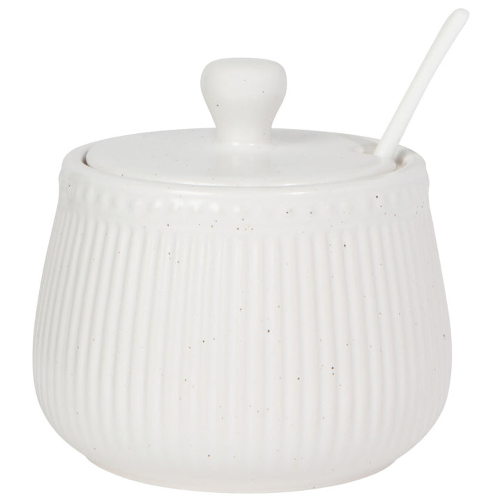 Danica White Speckled Sugar Pot