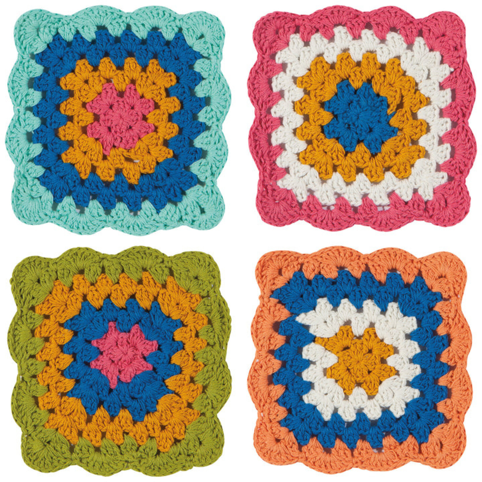 Danica Loop de loop Crochet coasters 4