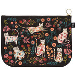 Danica Catbloom large Zipper Pouch