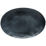 Livia Matte Black Oval Platter XL