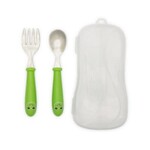 Children Flatware 2PC Green Frog