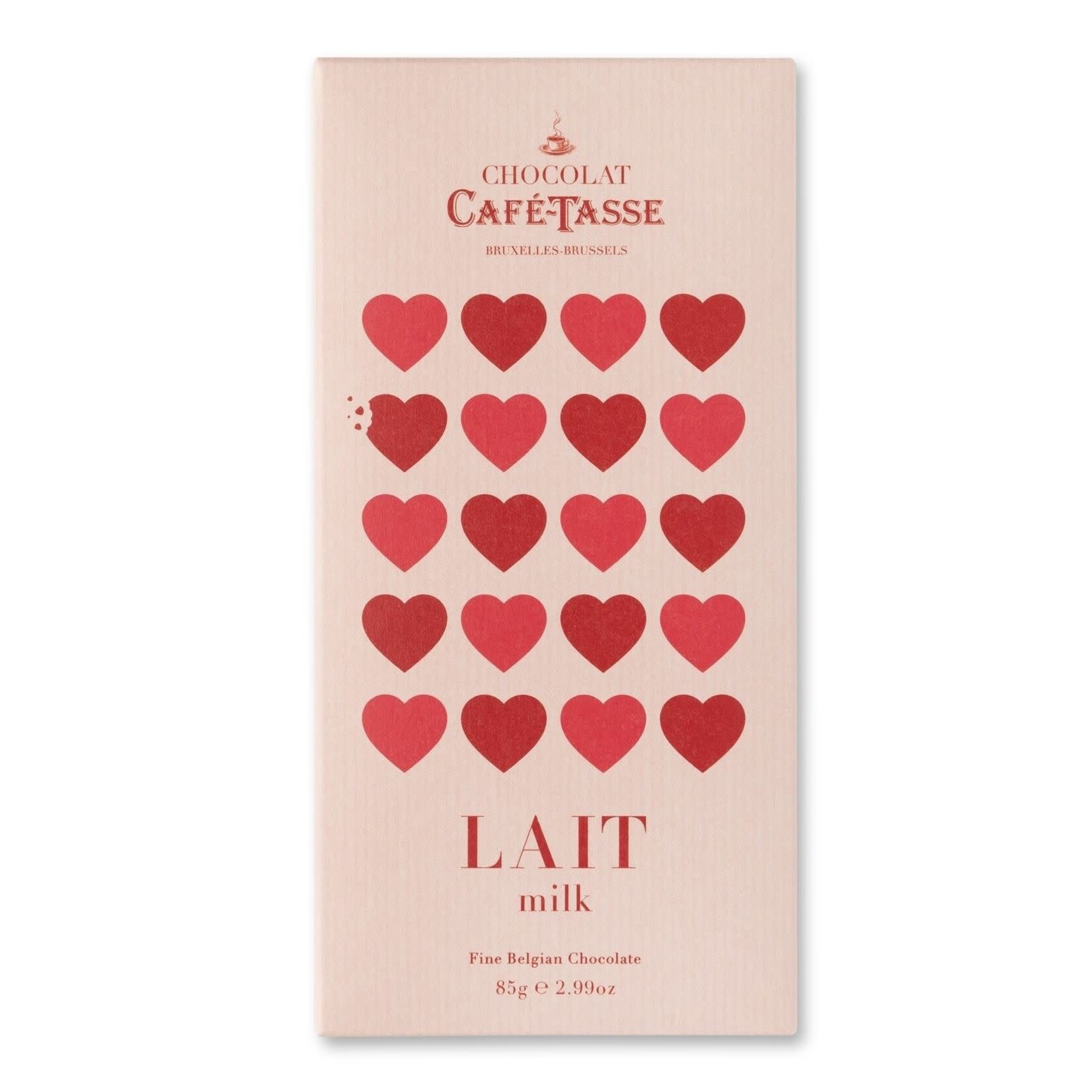 Cafe Tasse Milk Chocolate Love Bar