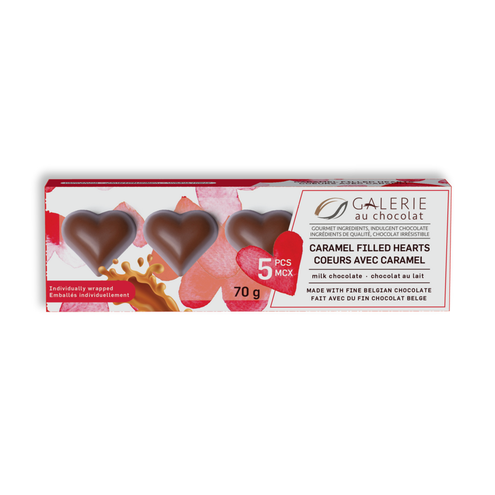 Galerie au Chocolate Milk Chocolate Caramel Hearts