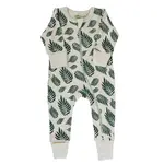 Parade Organics Print 2 Way Zip Romper Palm Leaves