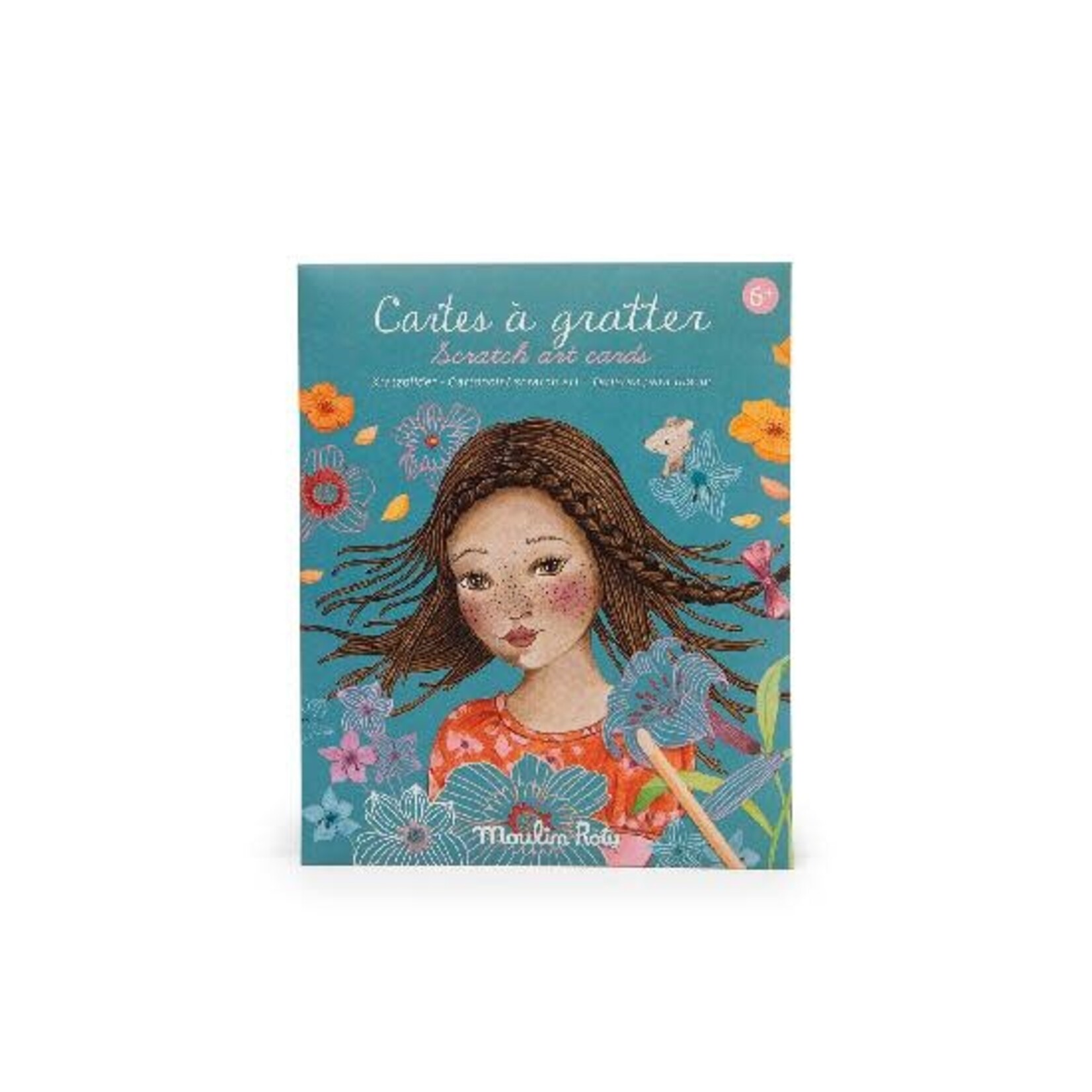 Moulin Roty Les Rosalies scratch art cards
