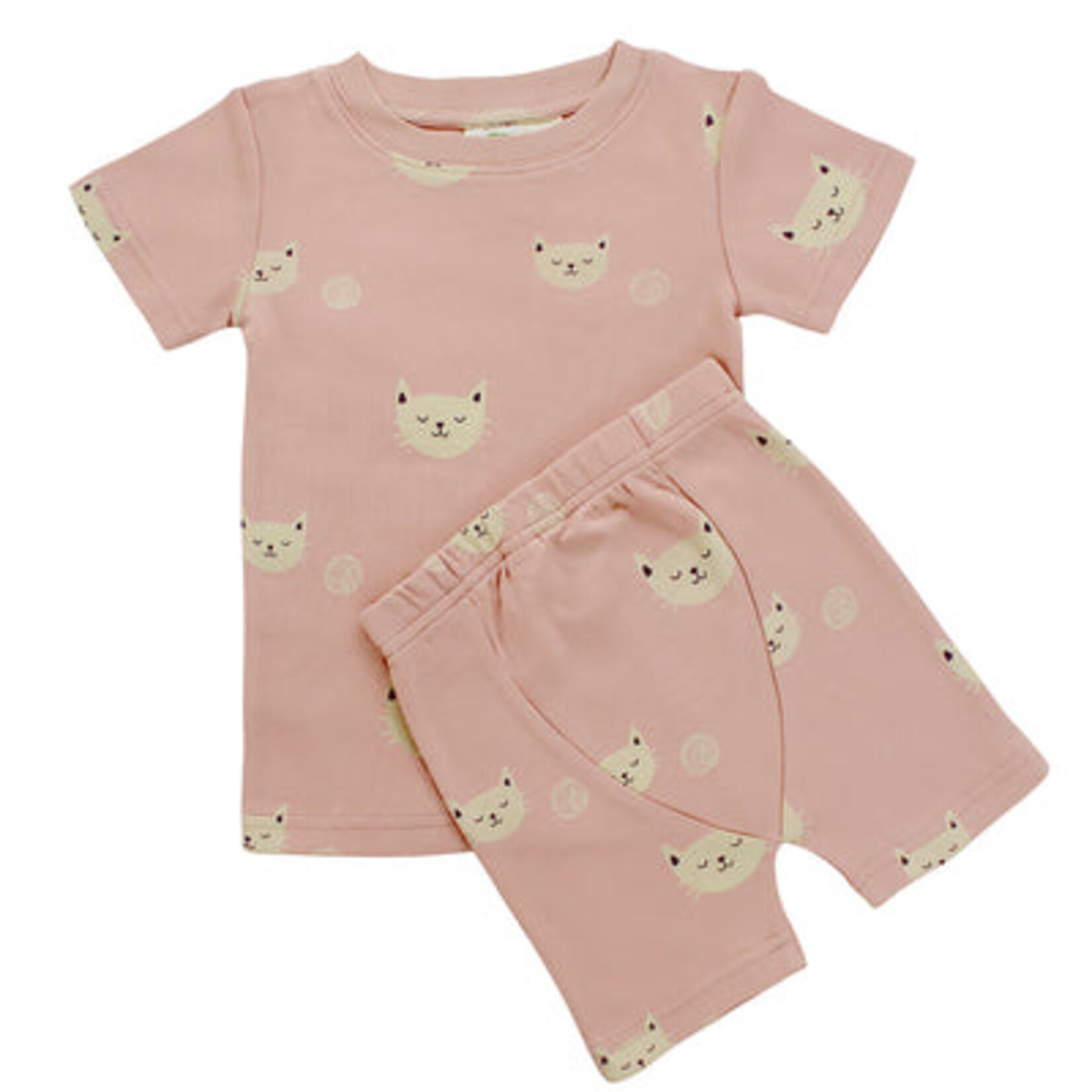 Parade Organics Pink Cats My Jammies Short