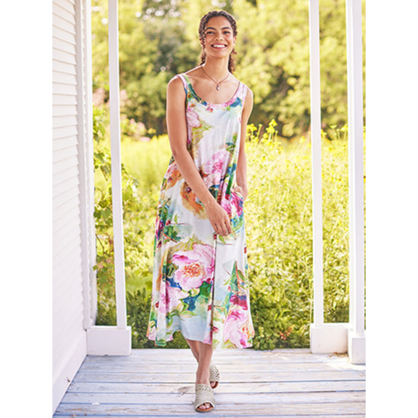 April Cornell Peony Jersey Dress